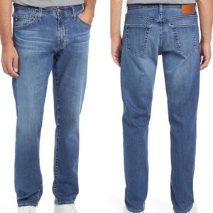 AG ADRIANO GOLDSCHMIED OWENS STRAIGHT LEG JEANS MEDIUM BLUE 31 X 32